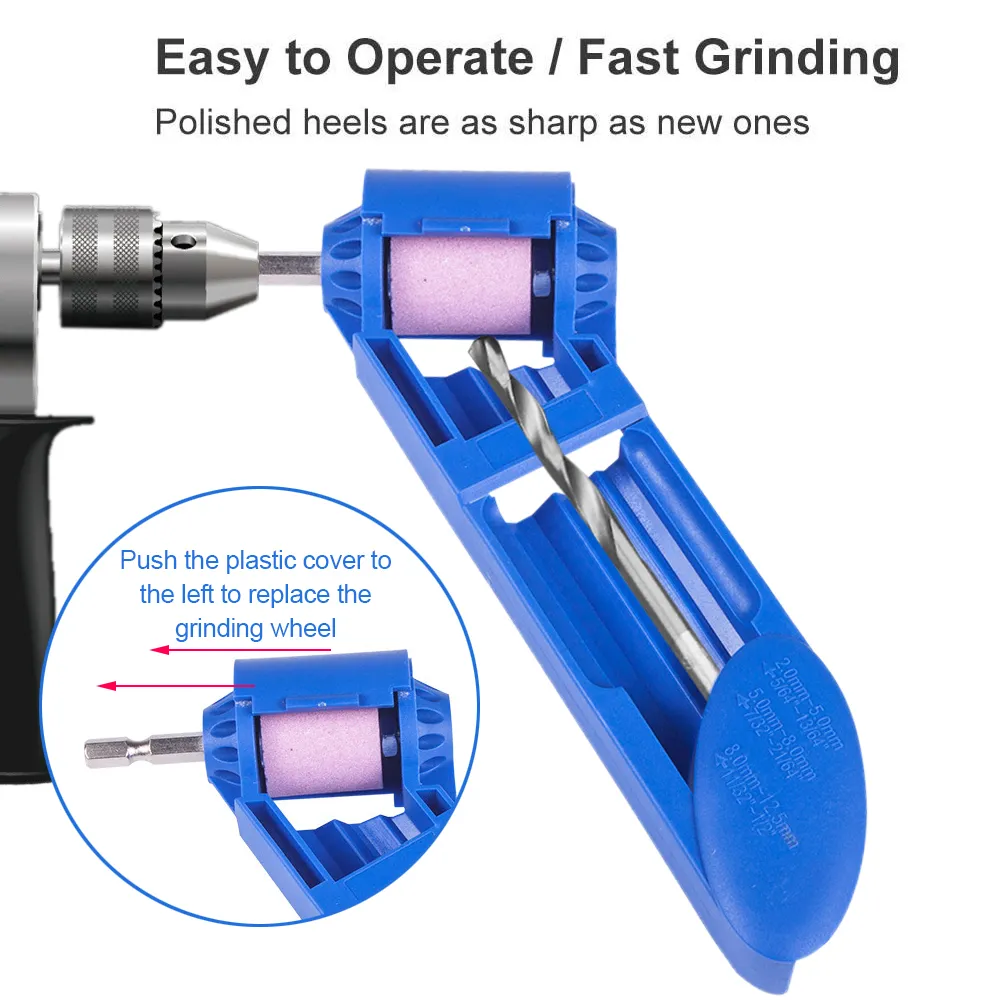 AFILADOR MANUAL DE BROCAS PARA FIERRO (212 MM) – PORTáTIL Y EFICIENTE, COMPATIBLE CON TALADROS