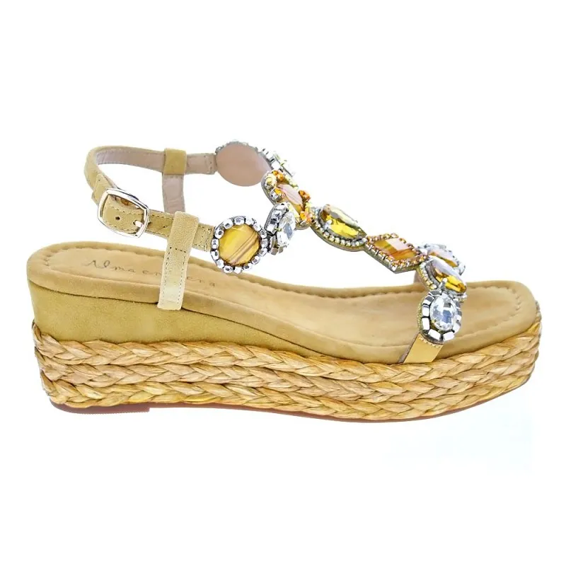 Alma en Pena Sandalias Mujer V22310 Amarillo