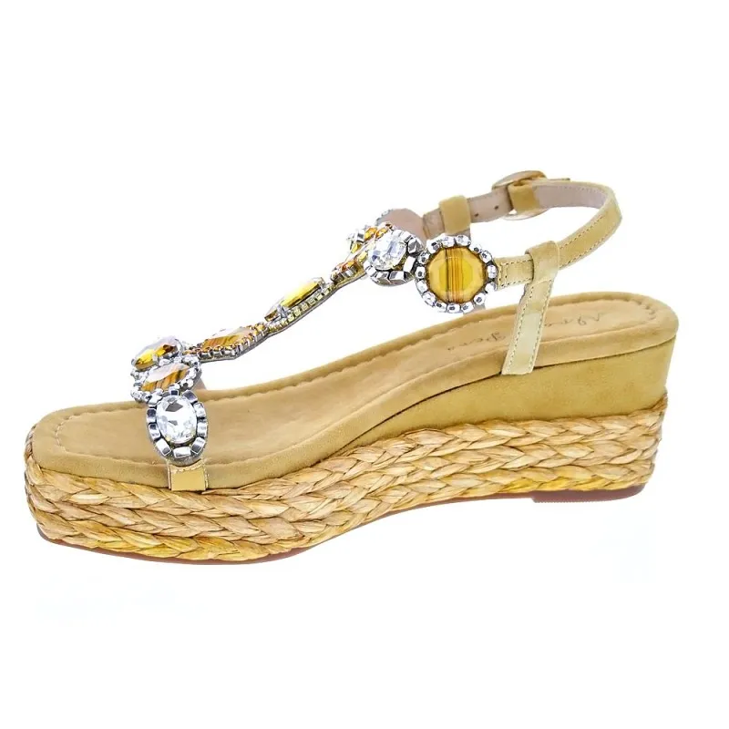Alma en Pena Sandalias Mujer V22310 Amarillo