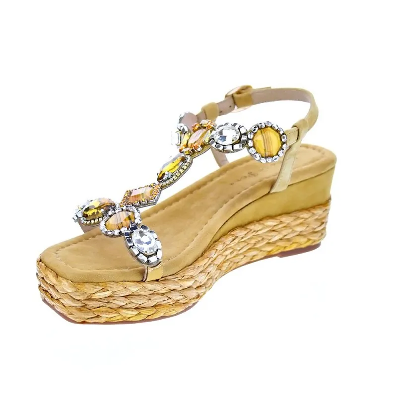 Alma en Pena Sandalias Mujer V22310 Amarillo