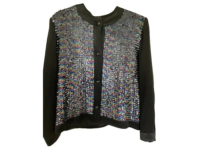 Autre Marque Chaqueta de diamantes de imitación 