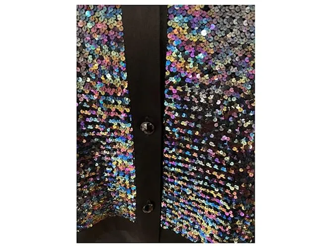 Autre Marque Chaqueta de diamantes de imitación 