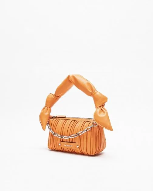Bolso de hombro Karl Lagerfeld K/Kushion Knotted SM SHB Naranja