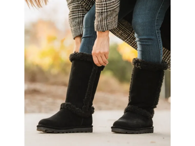 BOTA AUSTRALIANA KENDALL BEARPAW EN COLOR NEGRO