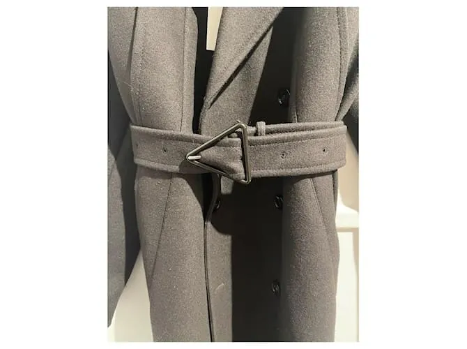 BOTTEGA VENETA Abrigos T.ÉL 40 Lana Castaño 