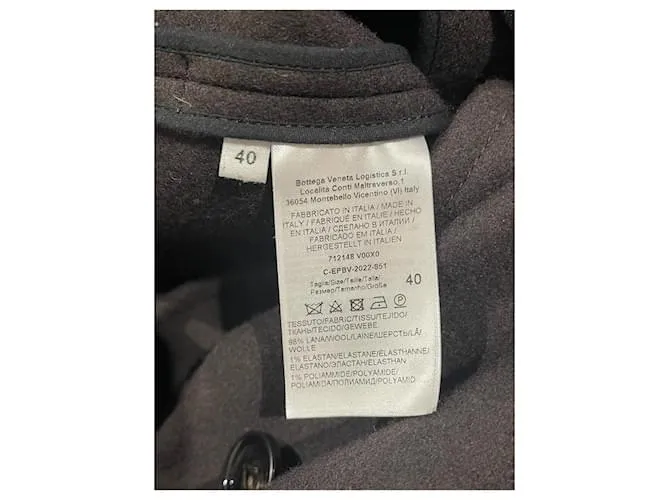 BOTTEGA VENETA Abrigos T.ÉL 40 Lana Castaño 