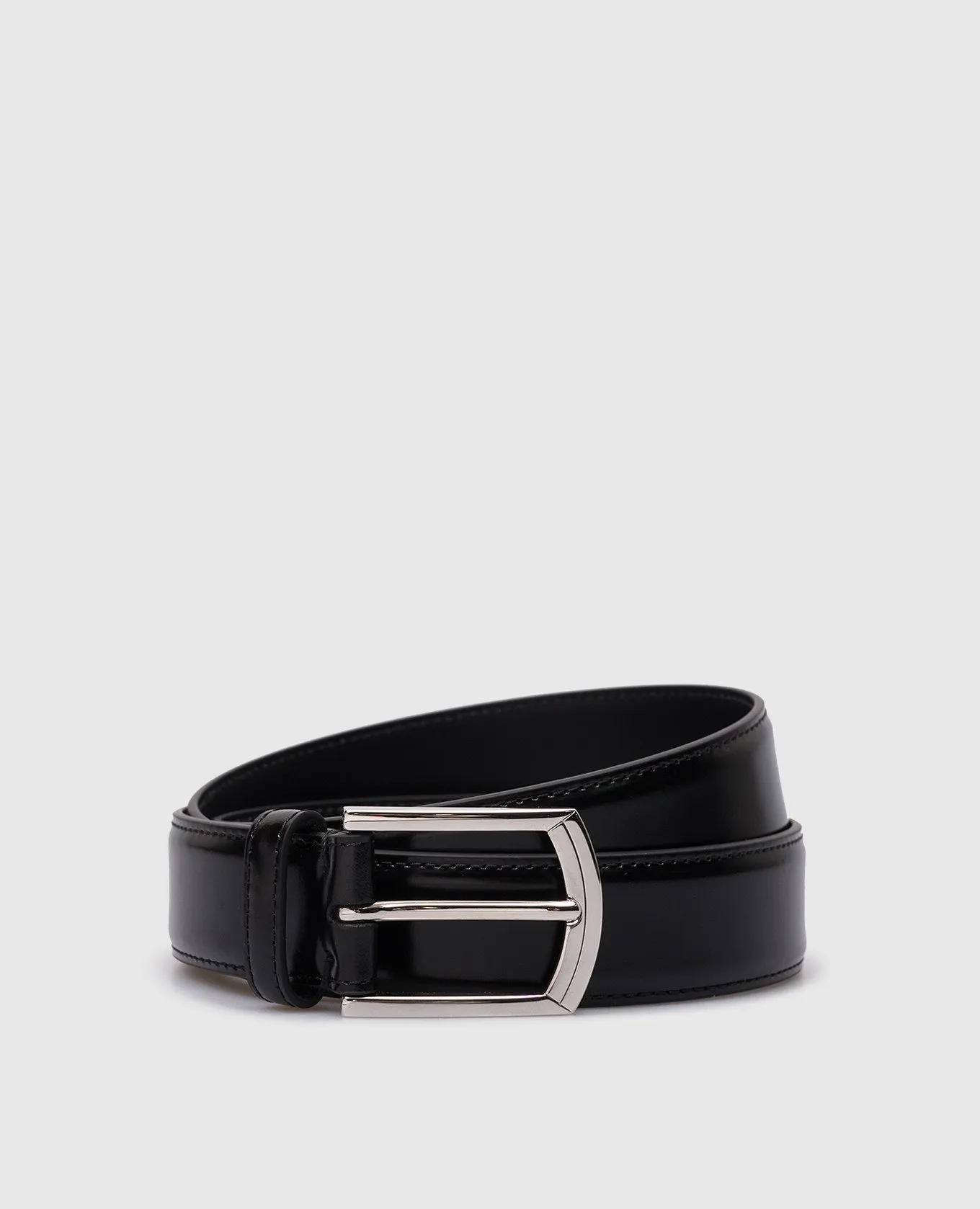 Brunello Cucinelli Black leather strap