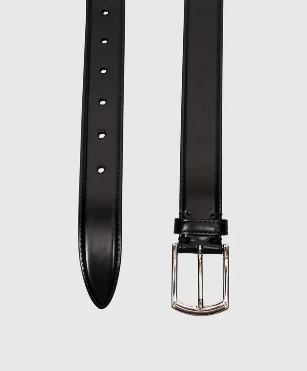 Brunello Cucinelli Black leather strap