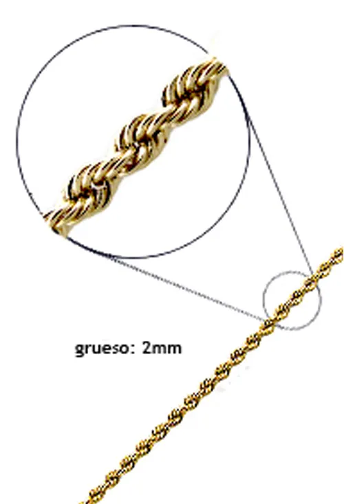CADENA ORO AMARILLO 18 KTES CORDóN SALOMóNICO 243_5110004045