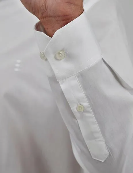 Camisa Florentino regular fit de popelín  para hombre blanca