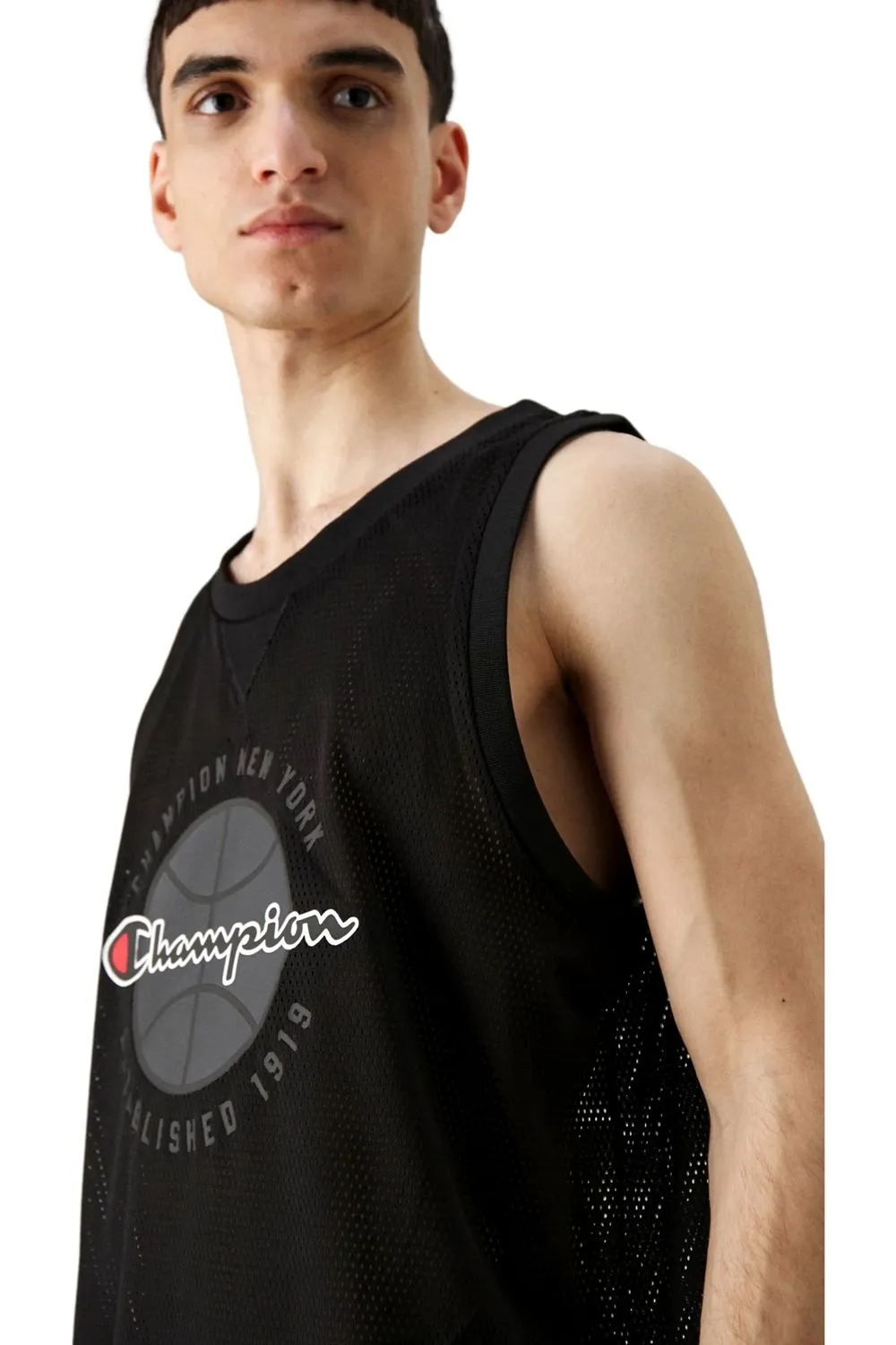 Camiseta champion negra tirantes sleeveless hooded tee