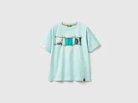 Camiseta con estampado fotográfico