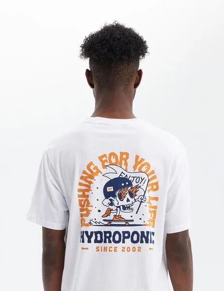CAMISETA HYDROPONIC PUSHING  WHITE