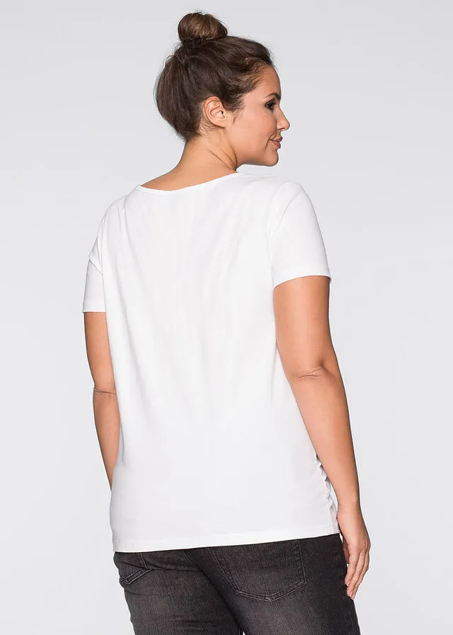 CAMISETAS BáSICAS PREMAMá (2 UNIDADES) NEGROBLANCO
