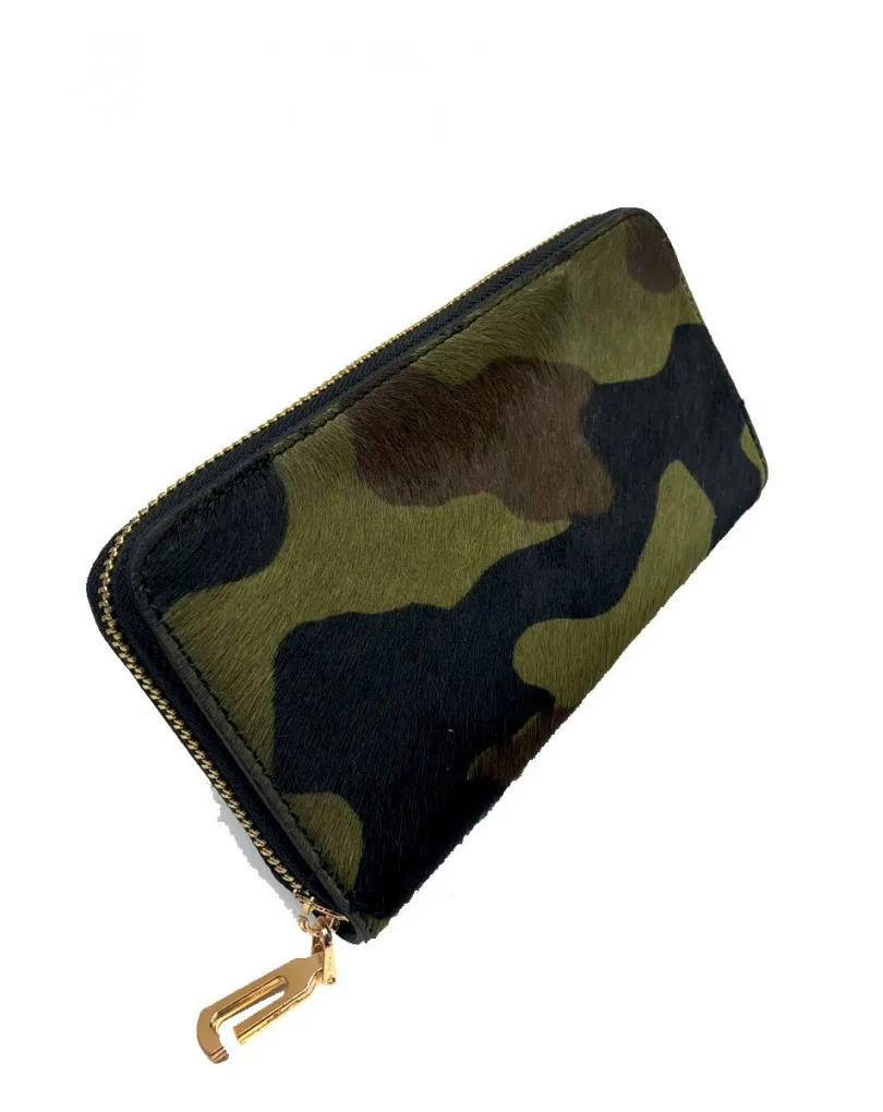 CARTERAS PIEL CON DIBUJO DE CAMUFLAJE