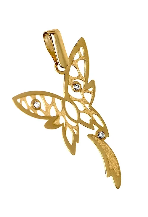 Colgante oro amarillo mariposa 197_0483