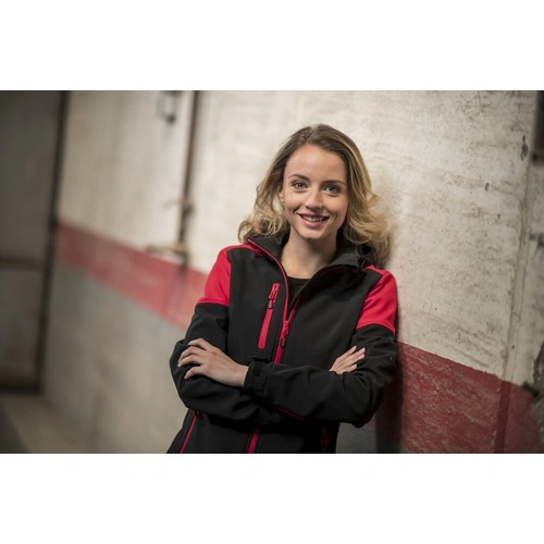 COMPRAR CHAQUETA SOFTSHELL BICOLOR CON CAPUCHA DESMONTABLE PRIME MUJER REF 2261066 PRINTERPRIME