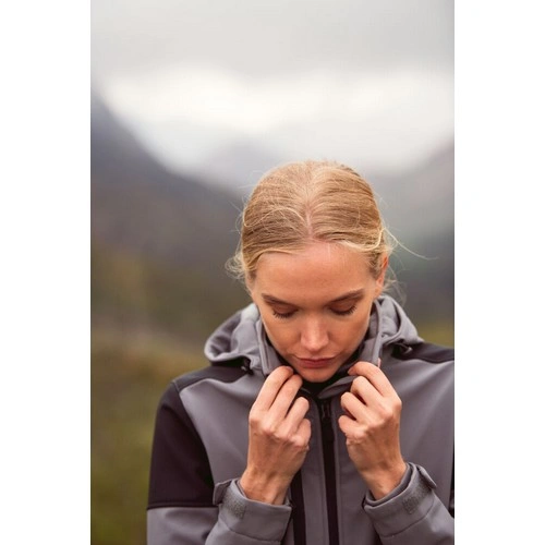 COMPRAR CHAQUETA SOFTSHELL BICOLOR CON CAPUCHA DESMONTABLE PRIME MUJER REF 2261066 PRINTERPRIME