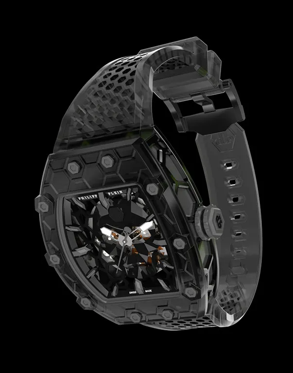 CRYPTO KING BLACK CRY$TAL GHOST WATCH