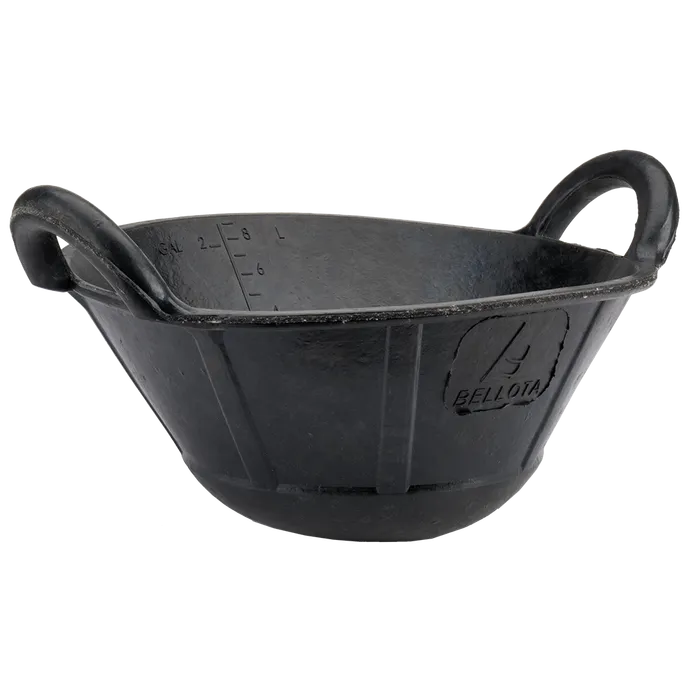 Cubo de caucho spart 9 litros negro