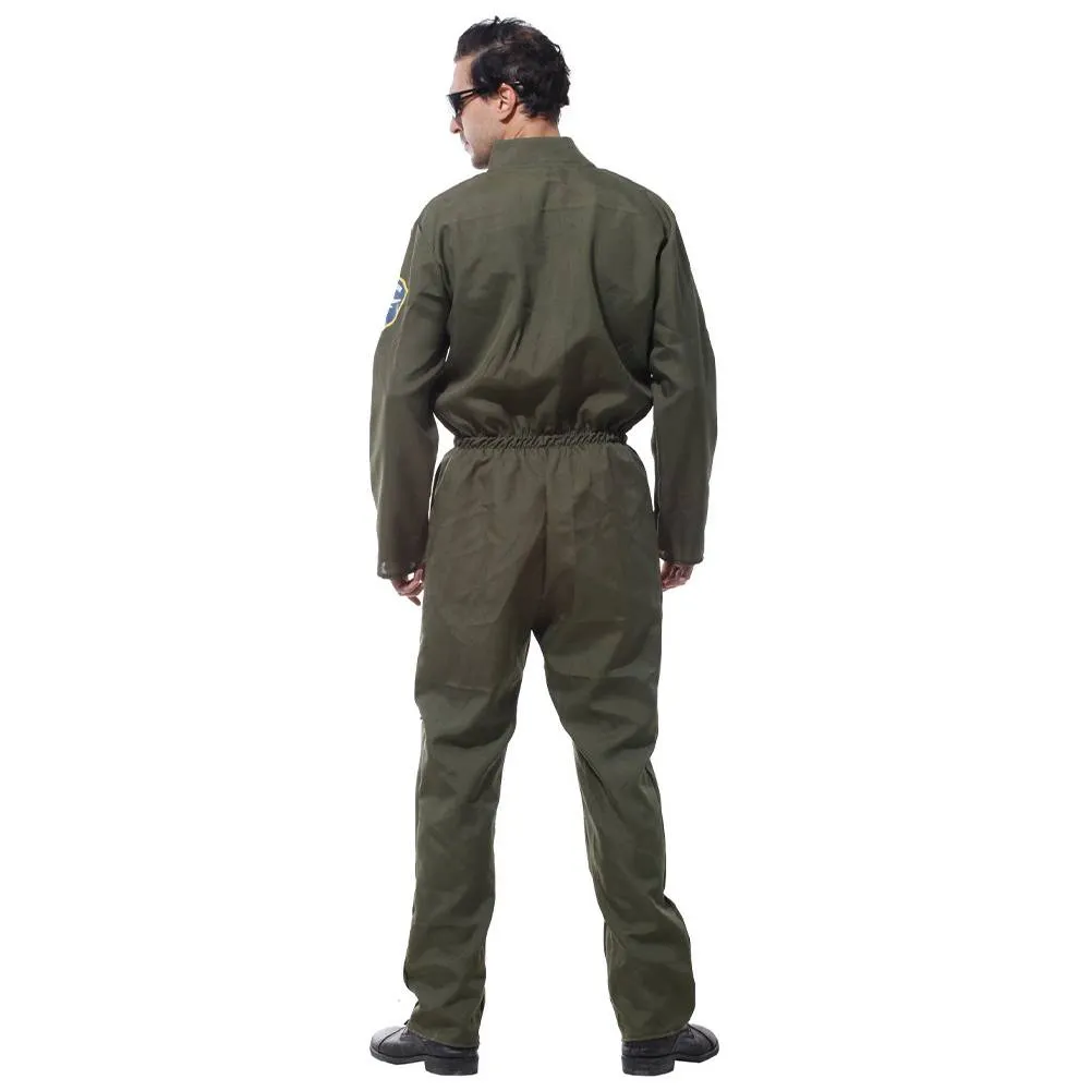 Disfraz de piloto de avión de combate "Air Force" MIESEPETER® verde