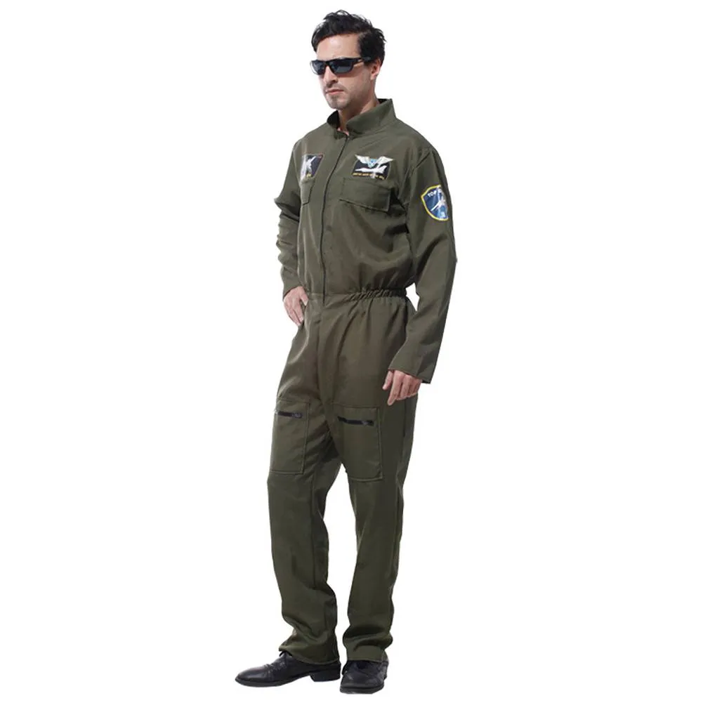 Disfraz de piloto de avión de combate "Air Force" MIESEPETER® verde