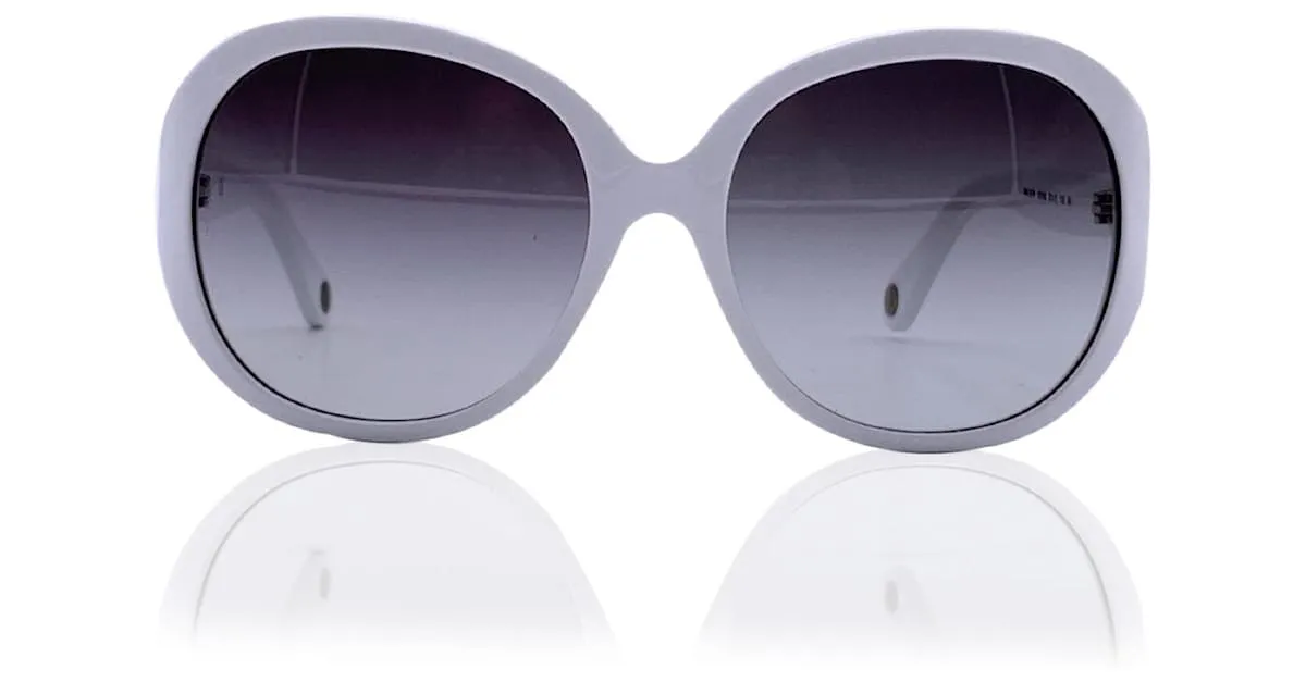 Dolce & Gabbana Gafas de sol D&G blancas de gran tamaño 3034 57/17 130 mm Blanco 