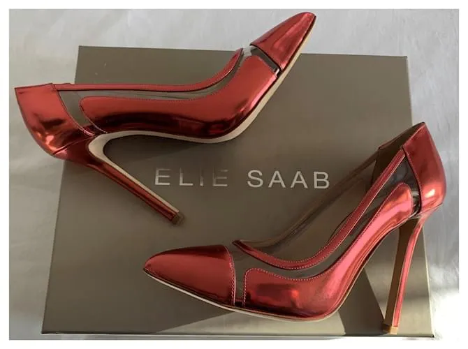 Elie Saab Tacones Rosa 