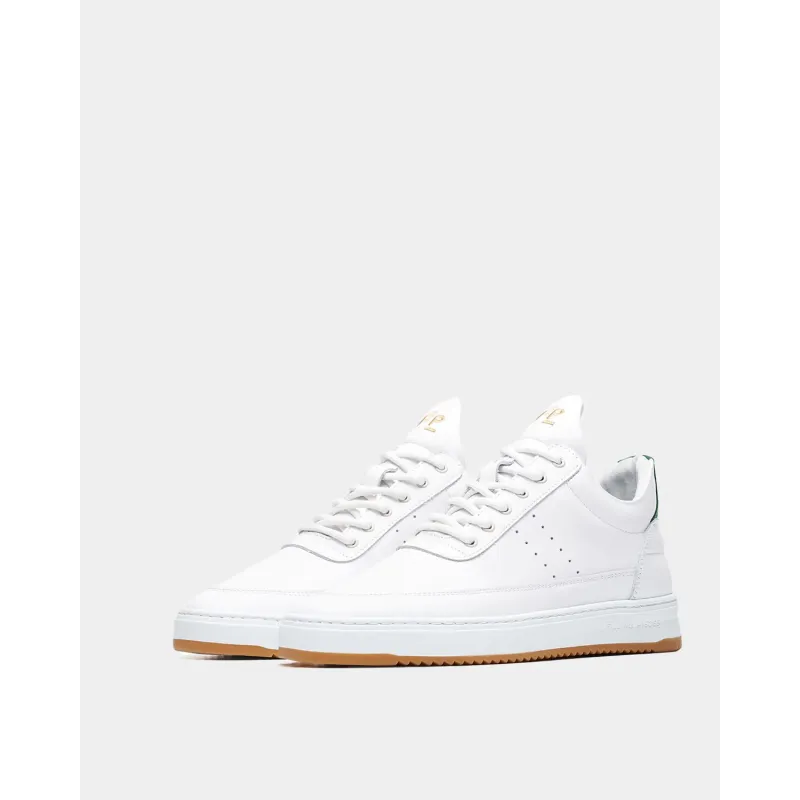 FILLING PIECES LOW TOP BIANCO GREEN