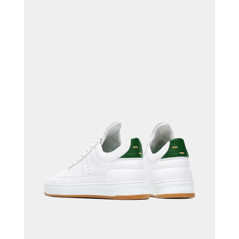 FILLING PIECES LOW TOP BIANCO GREEN