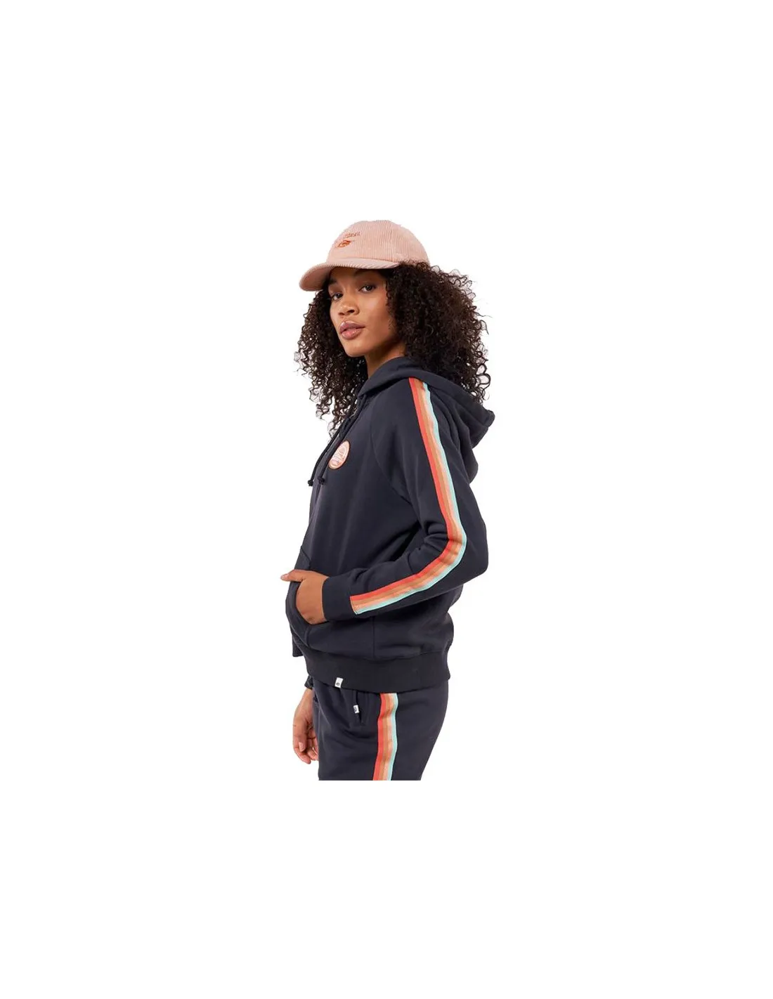 FULL ZIP STRIPED RIB