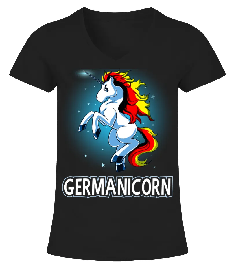 germanicorn Camiseta cuello pico Mujer