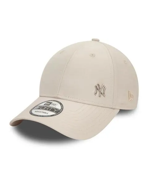 gorra new york yankees 9forty metallic beige unisex.
