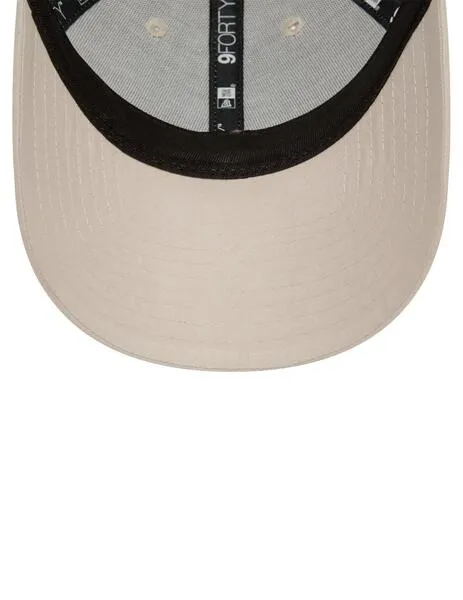 gorra new york yankees 9forty metallic beige unisex.