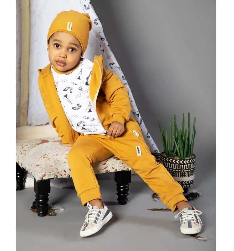 Gorro mostaza de niño colección Indian
