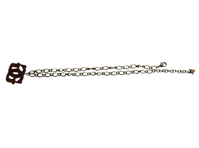 Guess Collares Marrón oscuro Cobre 
