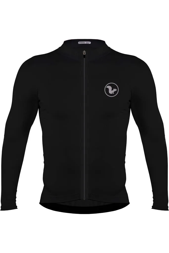 JERSEY BASIC MANGA LARGA  HOMBRE  NEGRO