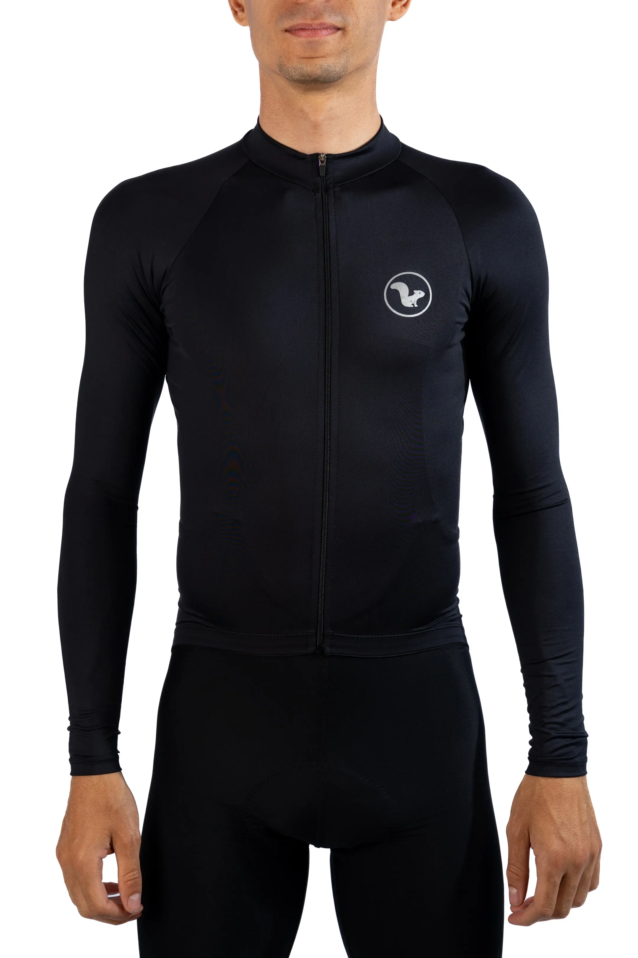 JERSEY BASIC MANGA LARGA  HOMBRE  NEGRO