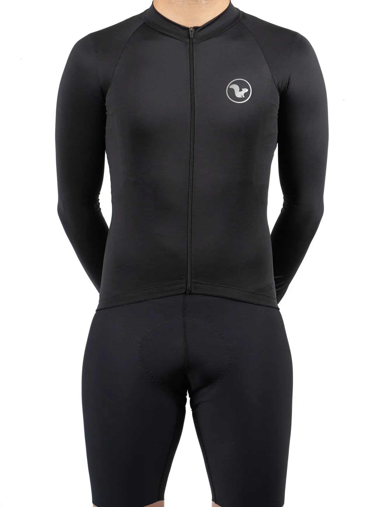 JERSEY BASIC MANGA LARGA  HOMBRE  NEGRO