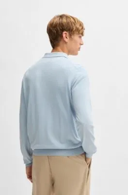 Jersey estilo polo regular fit en punto de algodón