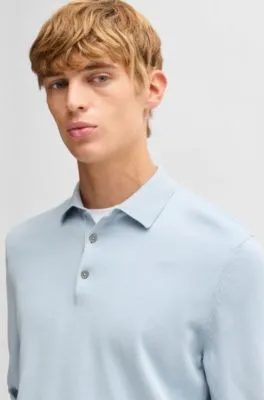 Jersey estilo polo regular fit en punto de algodón