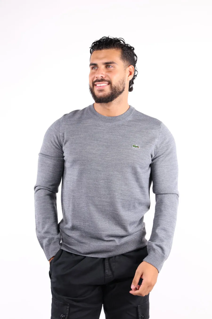 Jersey gris con minilogo 