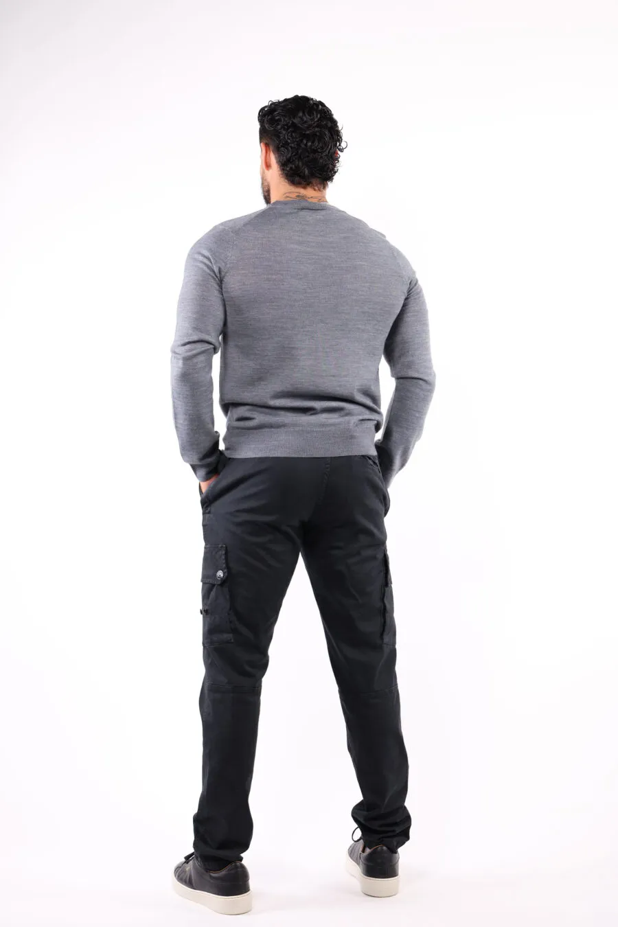 Jersey gris con minilogo 