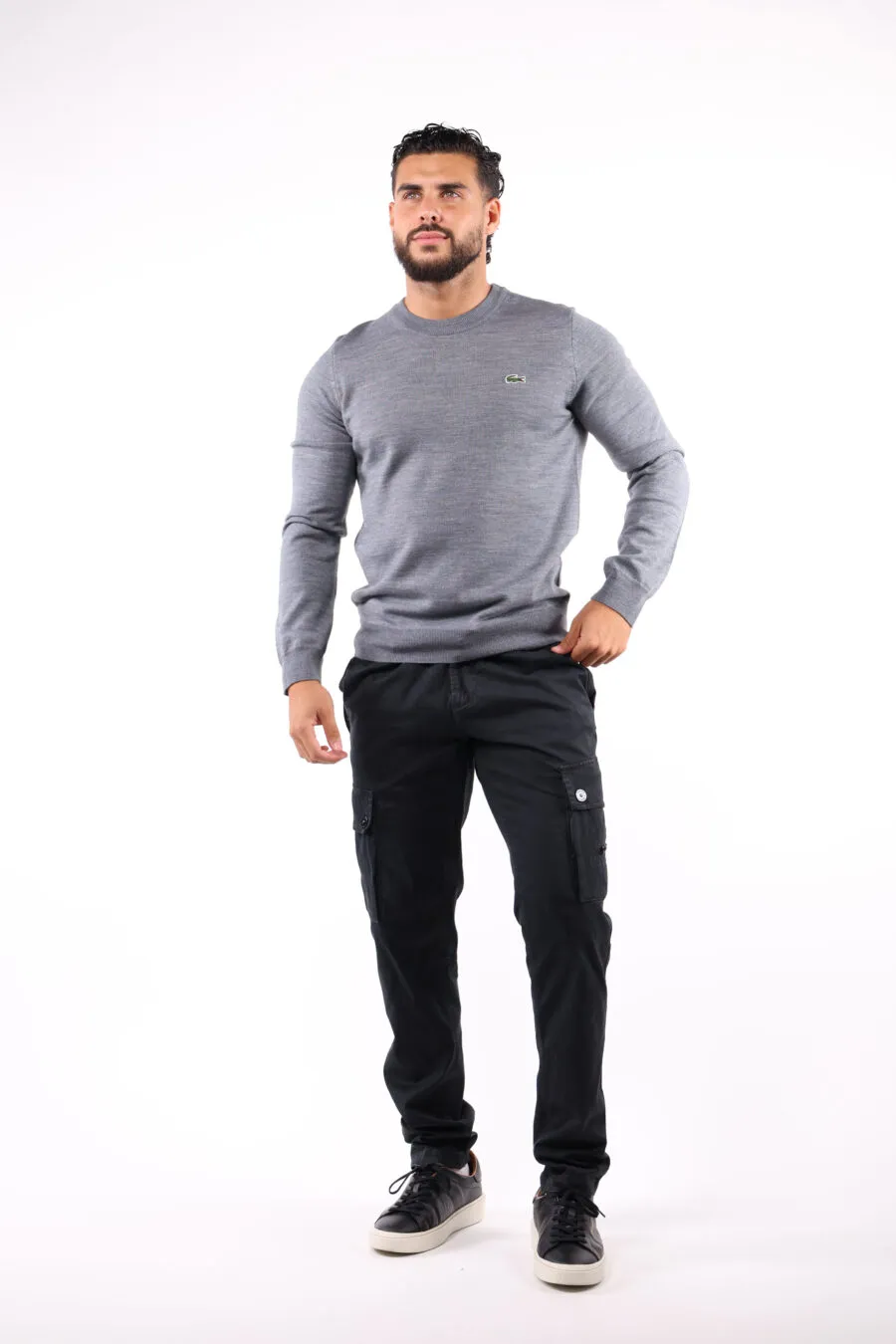 Jersey gris con minilogo 