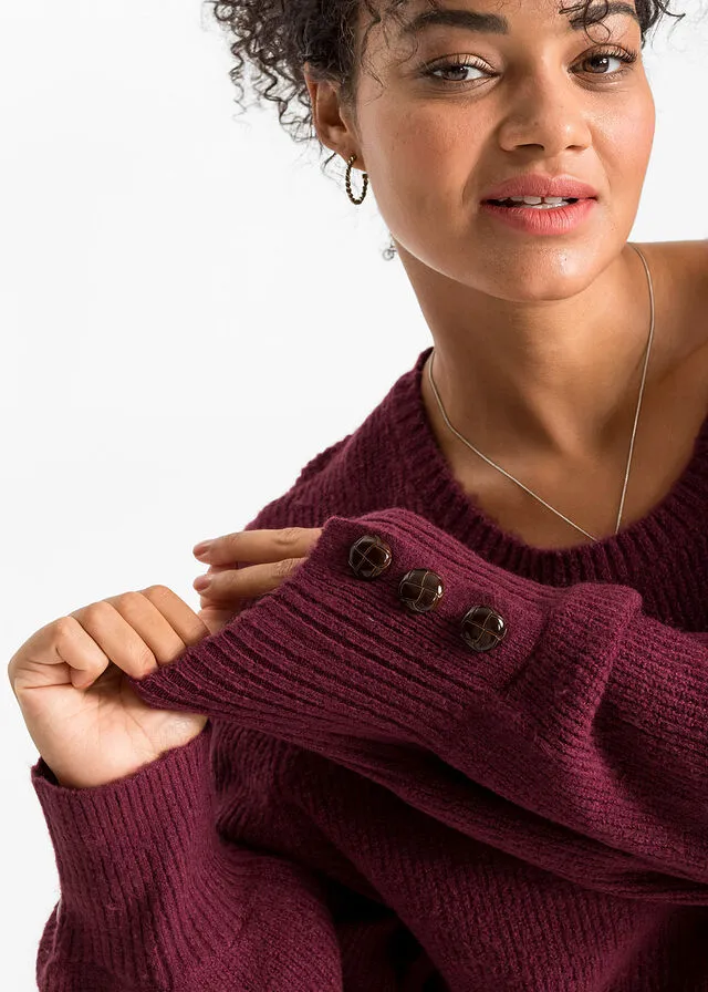 JERSEY LARGO CON BOTONES BEIGEARENA