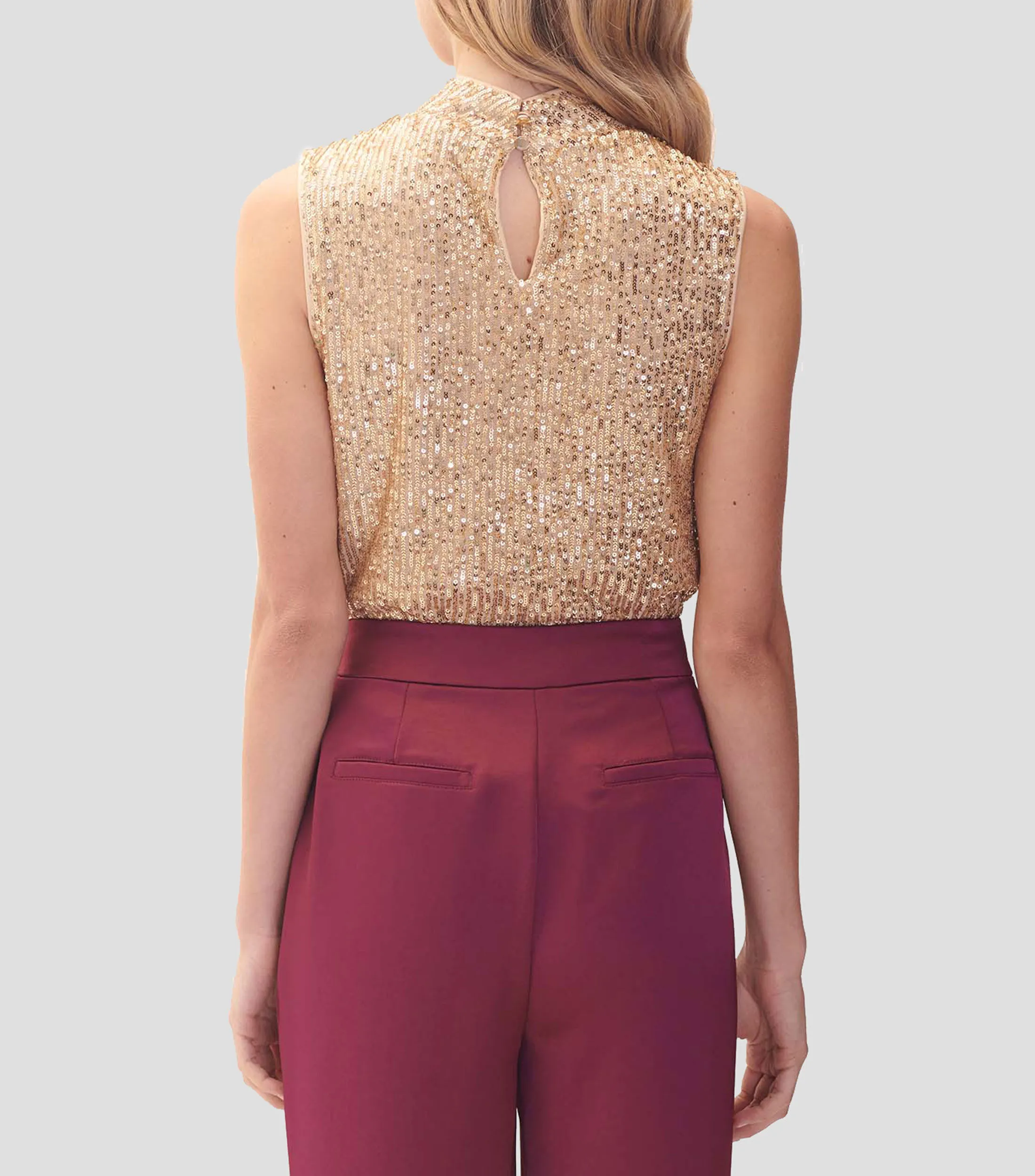 Julio Blusa Sin Mangas con Lentejuelas Mujer