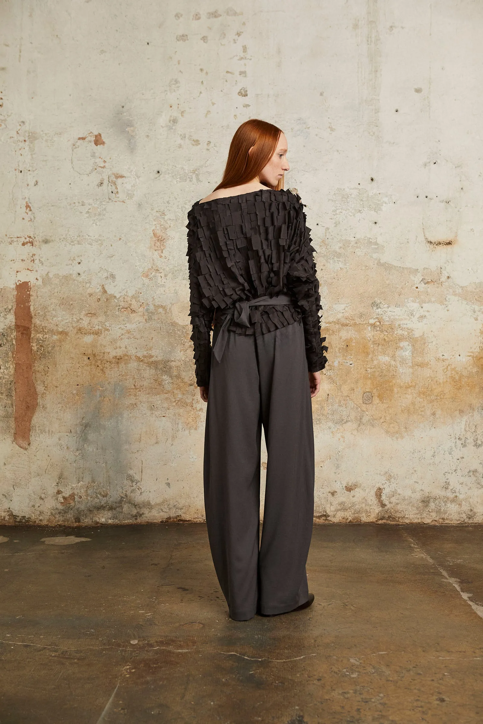 Kaz, grey silk pants