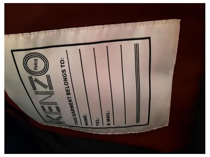 Kenzo Abrigos, Ropa de calle Burdeos 