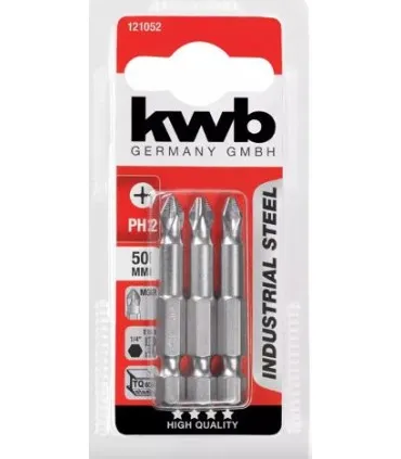 KWB Acc. 3 Puntas 50mm PZ 2 Industry