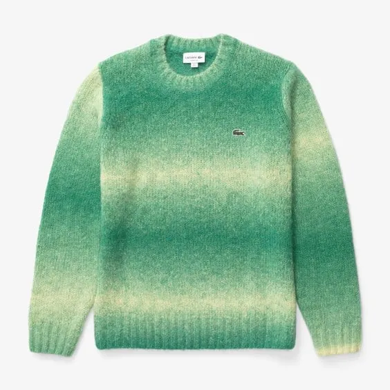 Lacoste Ombré Effect Alpaca Wool Sweater